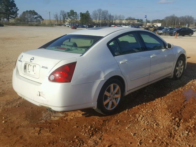 1N4BA41E46C866496 - 2006 NISSAN MAXIMA SE WHITE photo 4