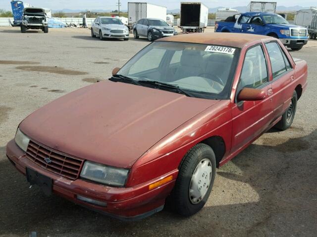 1G1LD5545TY285819 - 1996 CHEVROLET CORSICA RED photo 2