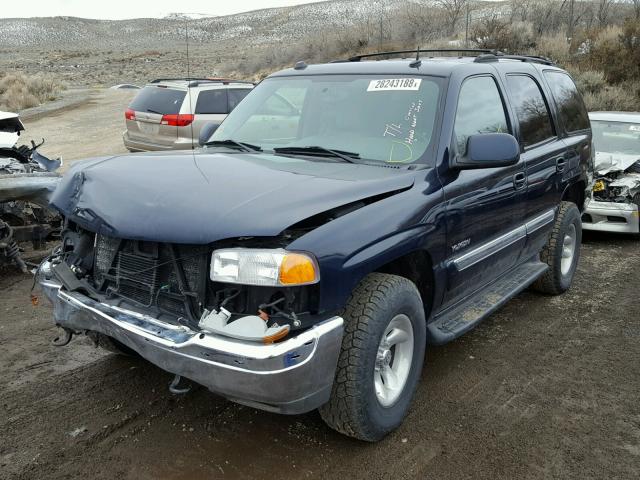 1GKEK13T24R159765 - 2004 GMC YUKON BLUE photo 2