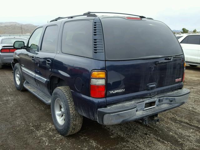 1GKEK13T24R159765 - 2004 GMC YUKON BLUE photo 3