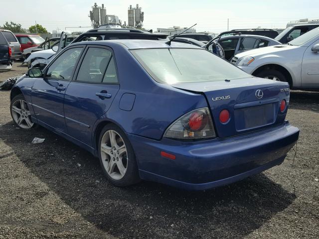 JTHBD192930068341 - 2003 LEXUS IS 300 BLUE photo 3