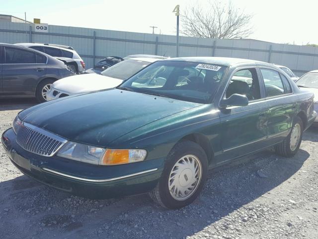 1LNLM97V8SY723943 - 1995 LINCOLN CONTINENTA GREEN photo 2