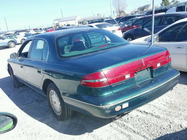 1LNLM97V8SY723943 - 1995 LINCOLN CONTINENTA GREEN photo 3