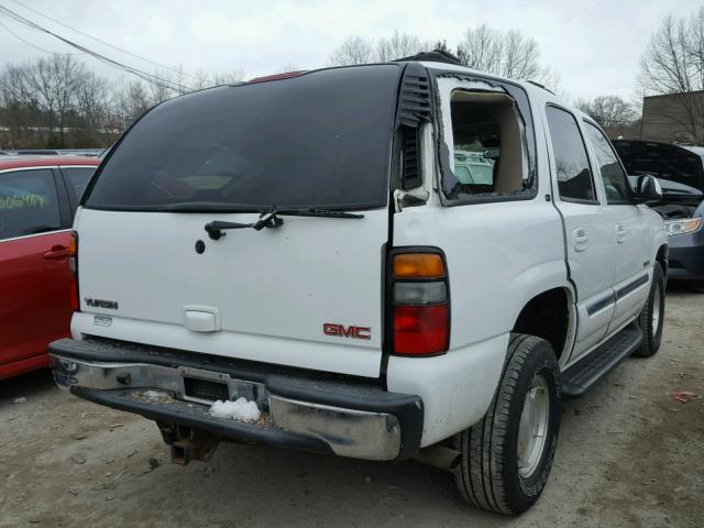 1GKEK13T34J107656 - 2004 GMC YUKON WHITE photo 4