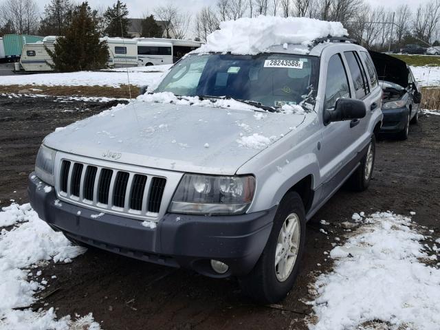 1J8GW48SX4C399605 - 2004 JEEP GRAND CHER SILVER photo 2