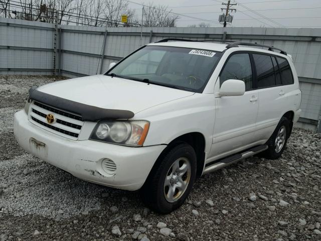 JTEHD21A930020385 - 2003 TOYOTA HIGHLANDER WHITE photo 2