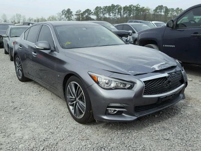 JN1BV7AP8EM684992 - 2014 INFINITI Q50 BASE Gris foto 1