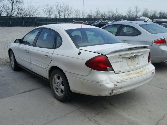 1FAFP55U23G267964 - 2003 FORD TAURUS SES WHITE photo 3