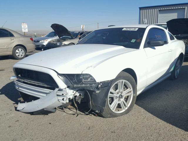 1ZVBP8AM2E5291581 - 2014 FORD MUSTANG WHITE photo 2