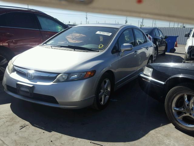 1HGFA16886L084975 - 2006 HONDA CIVIC EX SILVER photo 2