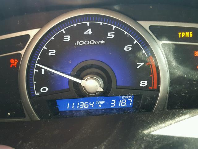 2HGFA15829H508766 - 2009 HONDA CIVIC EX Boz foto 8