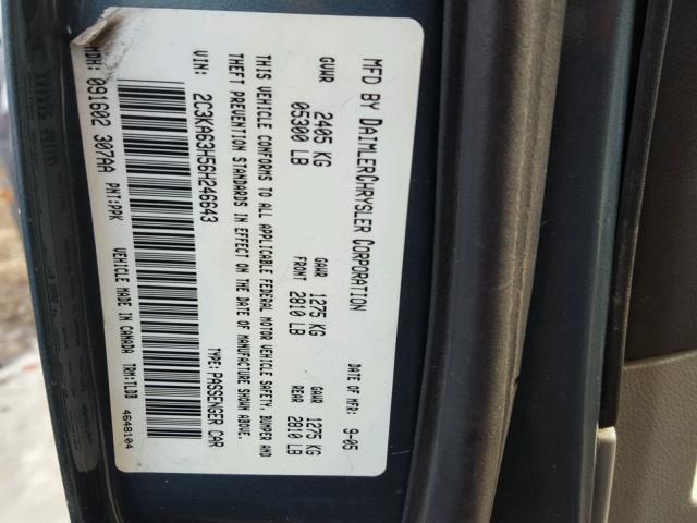 2C3KA63H56H246643 - 2006 CHRYSLER 300C GRAY photo 10