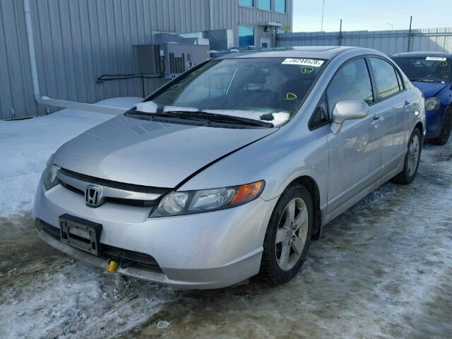 2HGFA169X8H111473 - 2008 HONDA CIVIC EXL SILVER photo 2