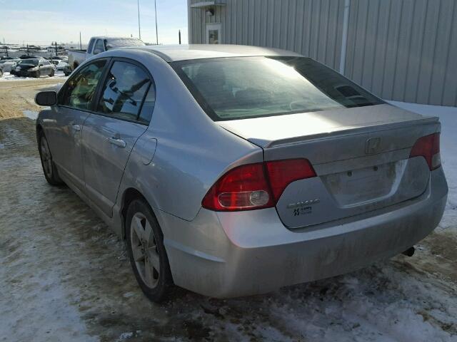 2HGFA169X8H111473 - 2008 HONDA CIVIC EXL SILVER photo 3