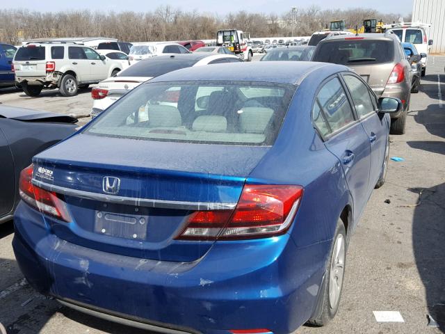 2HGFB2F55FH547466 - 2015 HONDA CIVIC LX BLUE photo 4