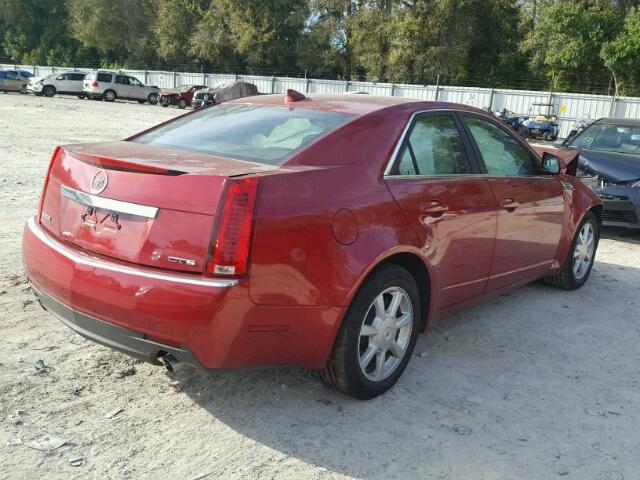 1G6DU57V390158322 - 2009 CADILLAC CTS HI FEA RED photo 4