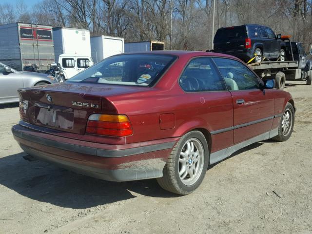 WBABF3325SEF51097 - 1995 BMW 325 IS RED photo 4