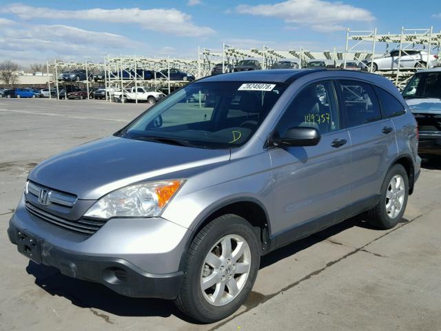 JHLRE48588C003998 - 2008 HONDA CR-V EX SILVER photo 2