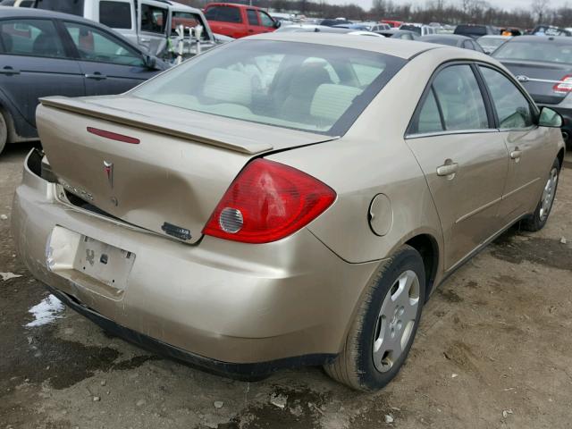 1G2ZF55B164235509 - 2006 PONTIAC G6 SE GOLD photo 4