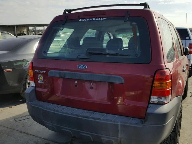 1FMYU02Z57KA06485 - 2007 FORD ESCAPE XLS MAROON photo 4