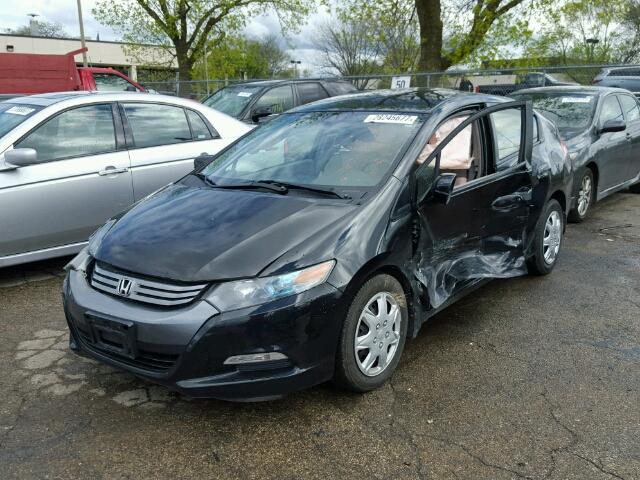 JHMZE2H54AS004156 - 2010 HONDA INSIGHT LX BLACK photo 2