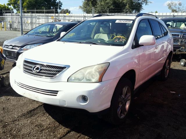 JTJGW31U860004500 - 2006 LEXUS RX 400 WHITE photo 2