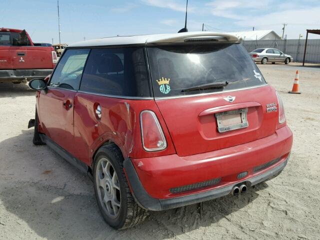 WMWRE33576TJ33943 - 2006 MINI COOPER S RED photo 3