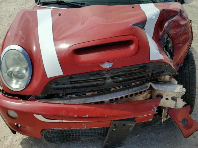 WMWRE33576TJ33943 - 2006 MINI COOPER S RED photo 7