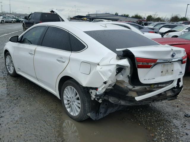 4T1BD1EB1FU048021 - 2015 TOYOTA AVALON HYB WHITE photo 3