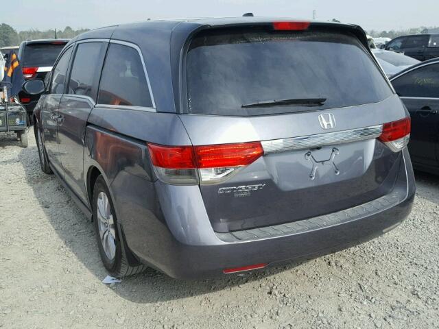 5FNRL5H64EB100213 - 2014 HONDA ODYSSEY EX GRAY photo 3