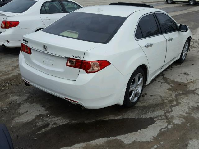 JH4CU2F66CC005763 - 2012 ACURA TSX TECH WHITE photo 4