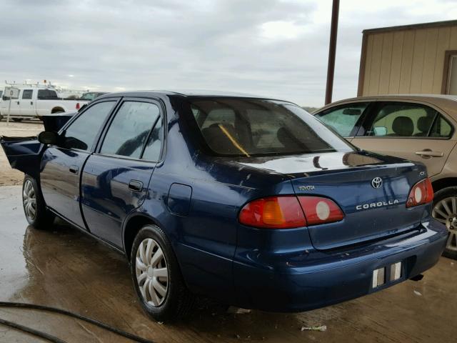 1NXBR12E71Z529271 - 2001 TOYOTA COROLLA CE BLUE photo 3