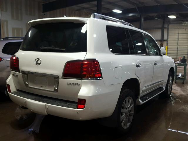 JTJHY00W994022808 - 2009 LEXUS LX 570 WHITE photo 4