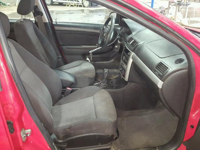 1G1AT58H197150862 - 2009 CHEVROLET COBALT LT RED photo 5