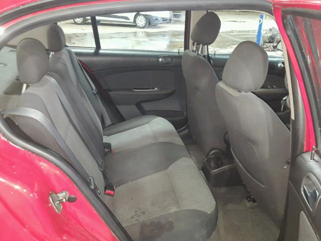 1G1AT58H197150862 - 2009 CHEVROLET COBALT LT RED photo 6