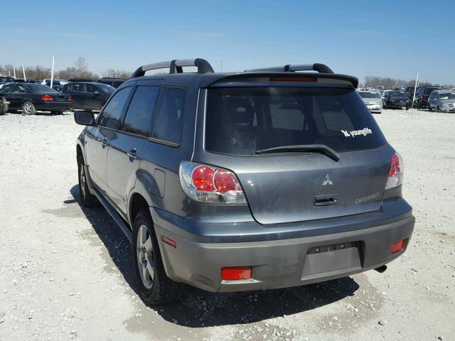 JA4LX41G23U022164 - 2003 MITSUBISHI OUTLANDER GRAY photo 3