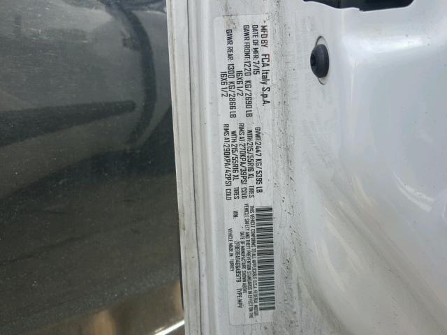 ZFBERFAT4G6A95179 - 2016 RAM PROMASTER 白色 照片 10