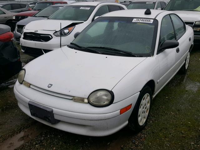 1B3ES47C3WD672497 - 1998 DODGE NEON HIGHL WHITE photo 2