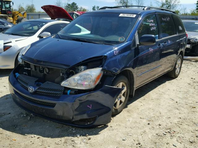 5TDZA23C85S335162 - 2005 TOYOTA SIENNA CE BLUE photo 2