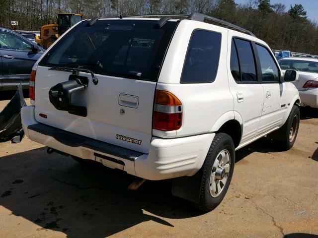 4S6CM58W4W4420744 - 1998 HONDA PASSPORT E WHITE photo 4