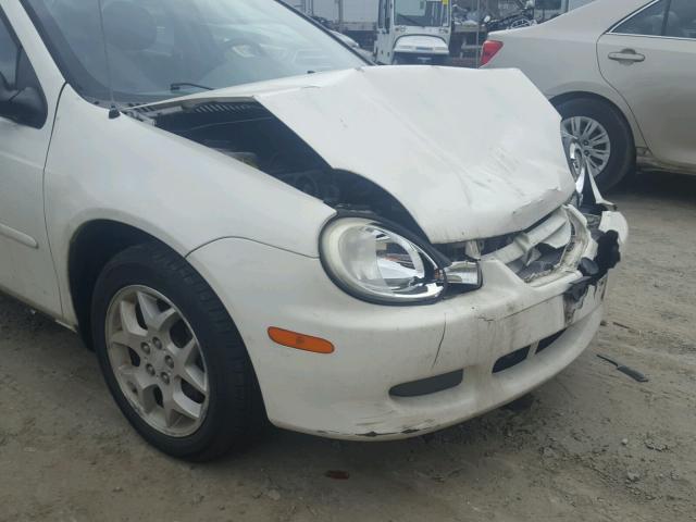 1B3ES46C62D552768 - 2002 DODGE NEON SE WHITE photo 9