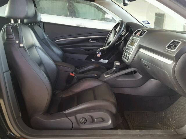 WVWDA71F97V030525 - 2007 VOLKSWAGEN EOS 2.0T S შავი ფოტო 5