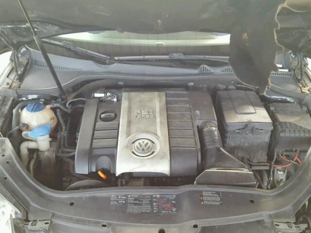 WVWDA71F97V030525 - 2007 VOLKSWAGEN EOS 2.0T S შავი ფოტო 7