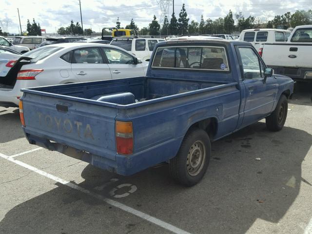 JT4RN50R5G0155710 - 1986 TOYOTA PICKUP 1/2 BLUE photo 4