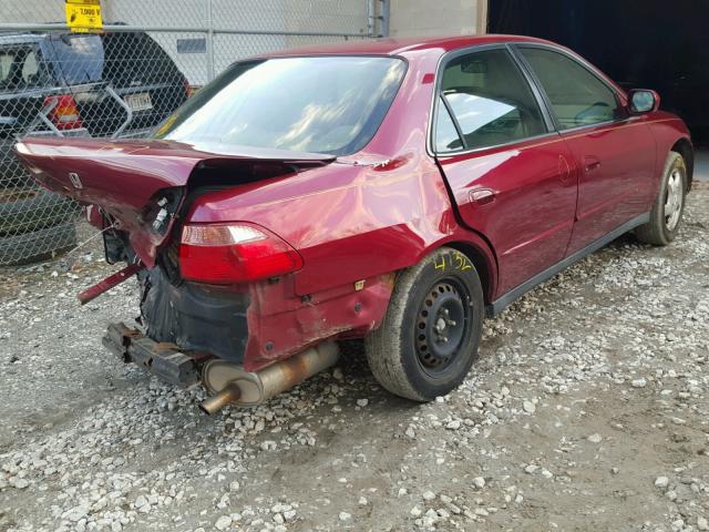 JHMCG5676YC026895 - 2000 HONDA ACCORD SE RED photo 4