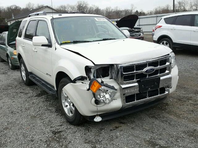 1FMCU59349KD11374 - 2009 FORD ESCAPE HYB WHITE photo 1