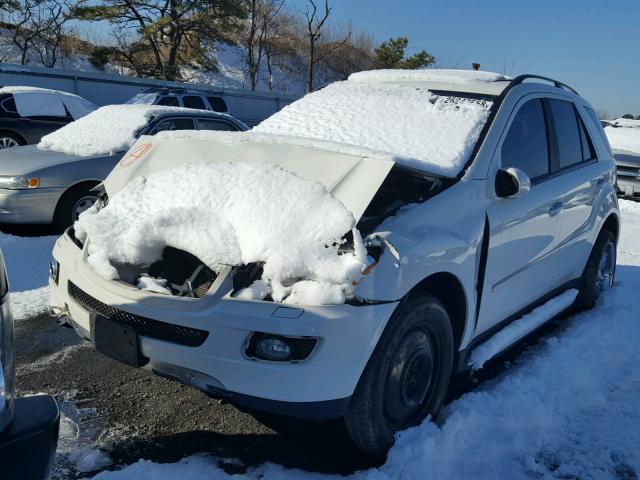 4JGBB86E28A354723 - 2008 MERCEDES-BENZ ML 350 WHITE photo 2