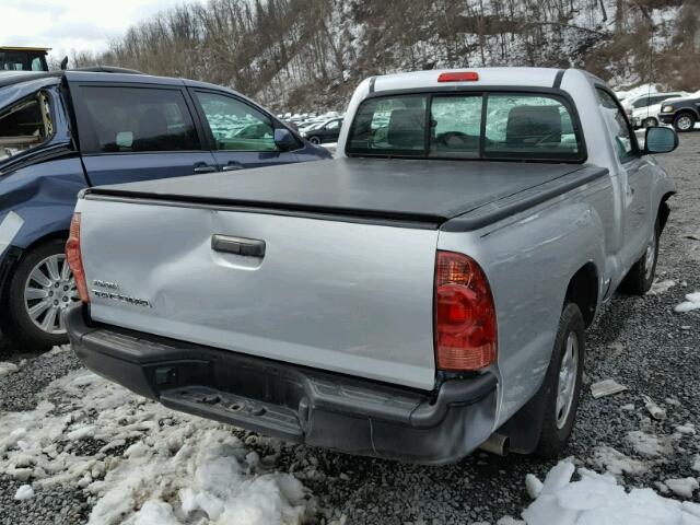 5TFNX4CN3DX018957 - 2013 TOYOTA TACOMA SILVER photo 4