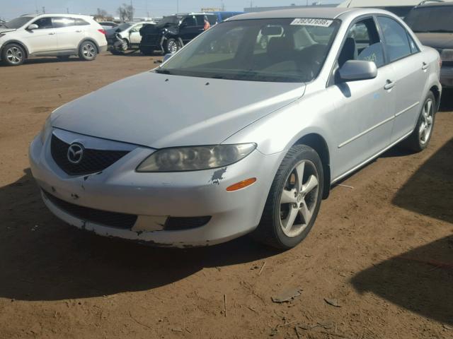 1YVHP80CX55M15743 - 2005 MAZDA 6 I SILVER photo 2