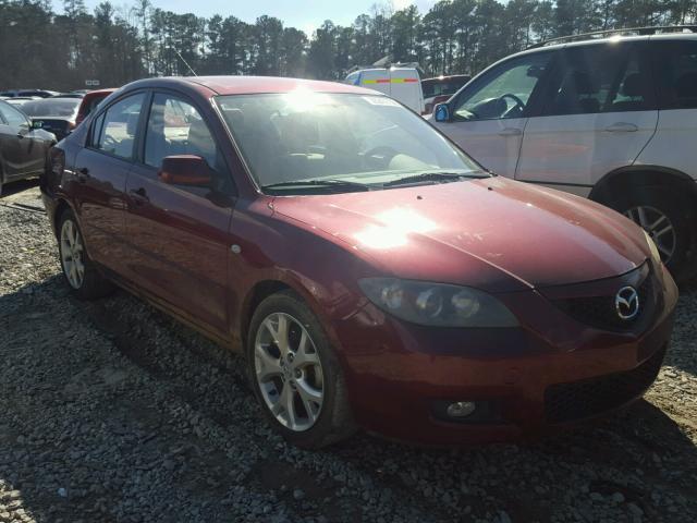 JM1BK32F881118891 - 2008 MAZDA 3 I MAROON photo 1